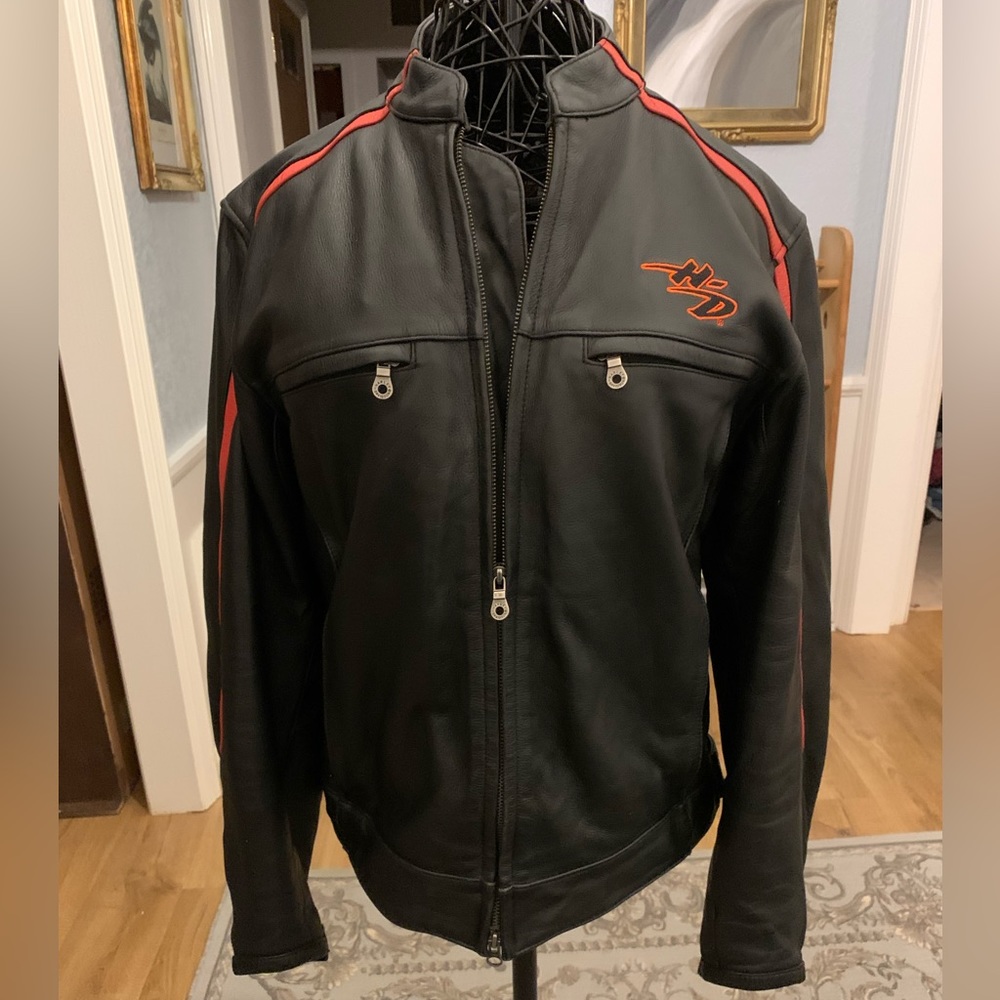 Harley-Davidson Black and Red Jacket